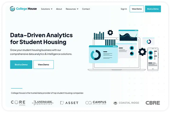 Picture → College House Website Screenshot