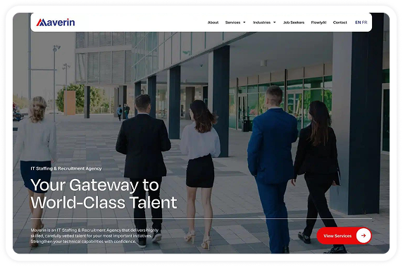 Picture → Maverin Website Screenshot