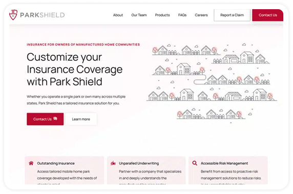 Picture → Park Shield Website Screenshot
