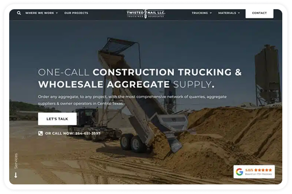 Picture → Twisted Nail Website Screenshot